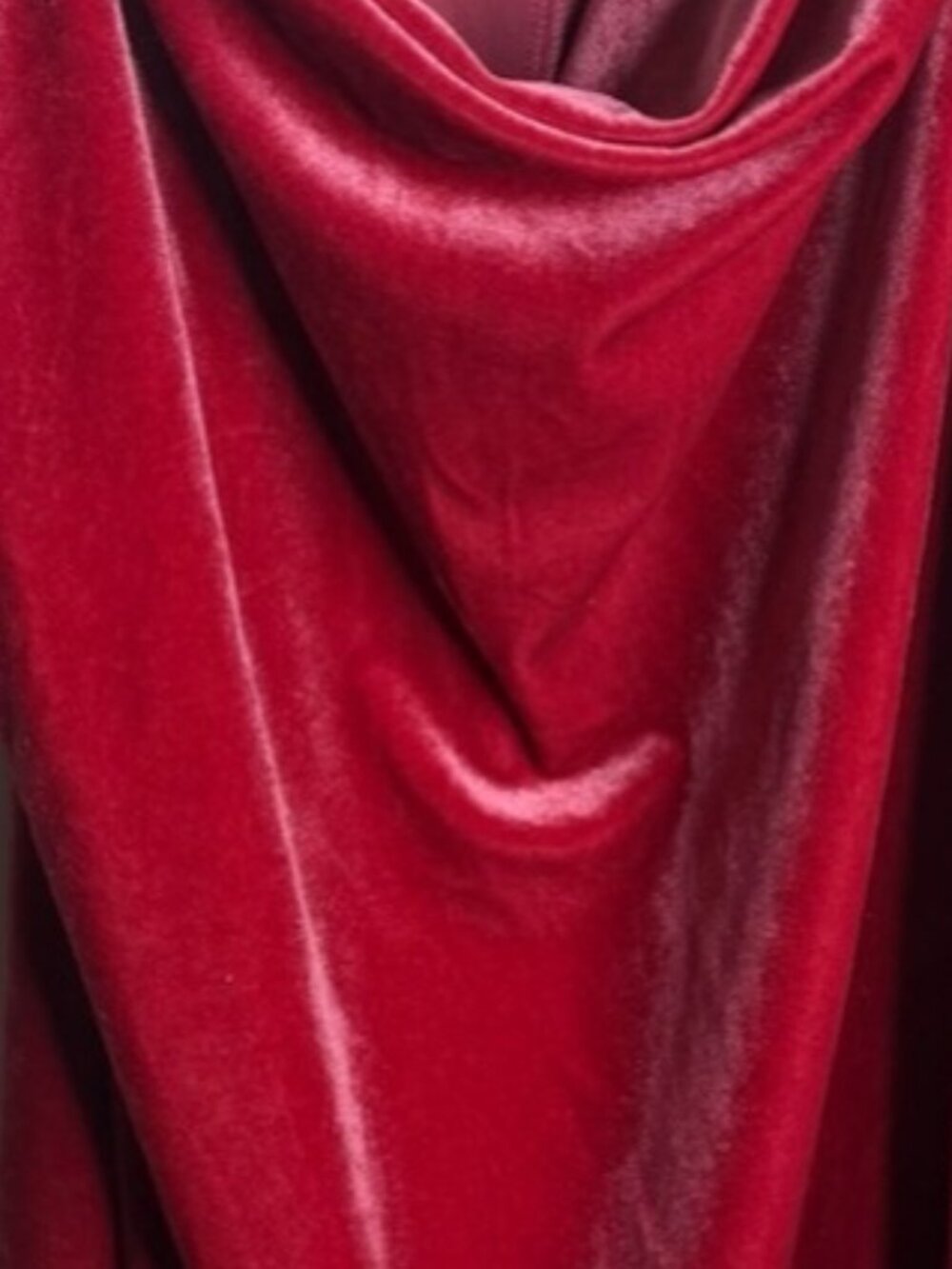 Velvet Cowl Neck Slip Dress - Picture 1 of 3